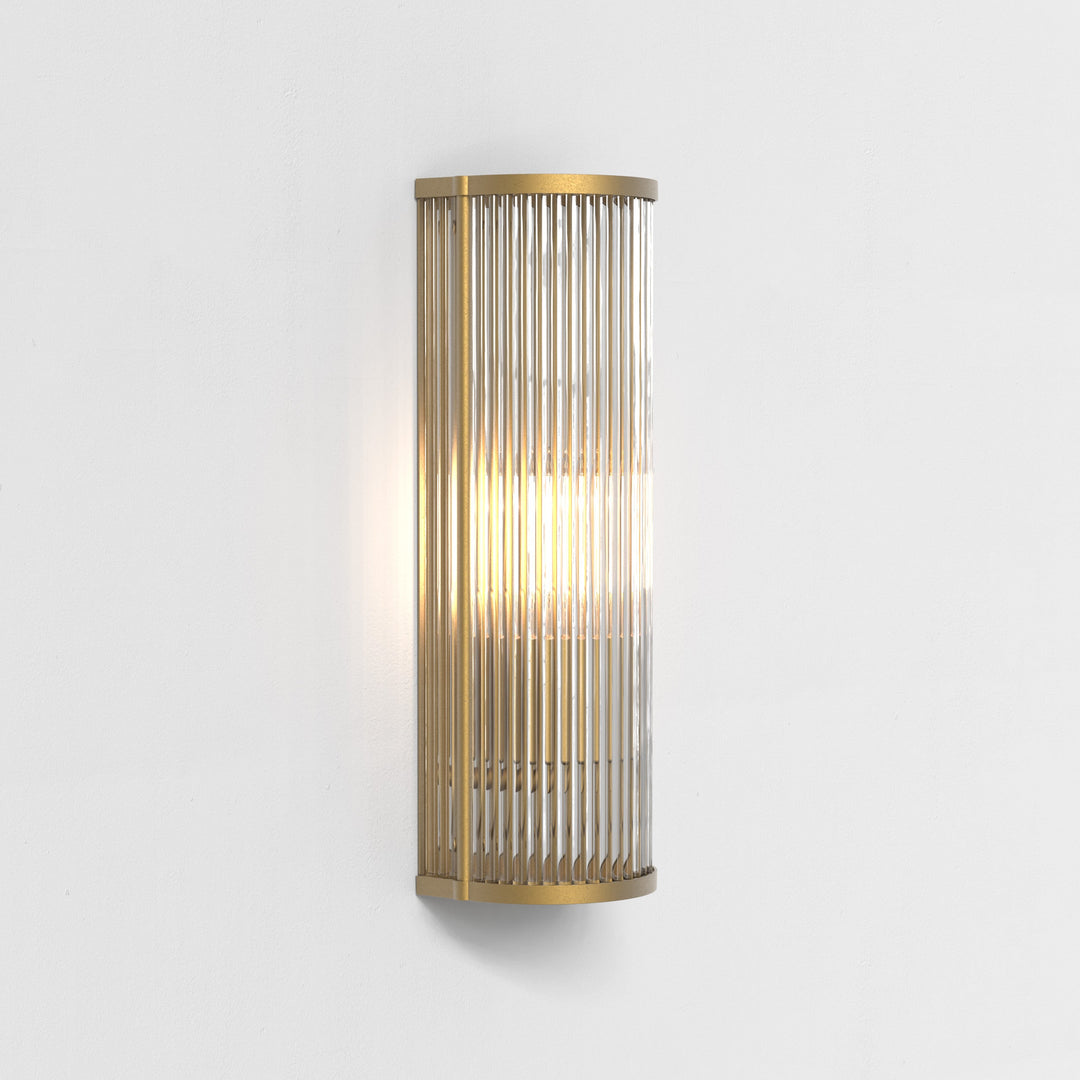 Astro Lighting Avignon Round Wall Sconces Astro Lighting 3.9x4.96x14.76 Antique Brass No, LED E26/Medium