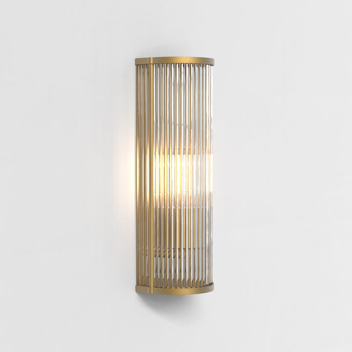 Astro Lighting Avignon Round Wall Sconces Astro Lighting 3.9x4.96x14.76 Antique Brass No, LED E26/Medium
