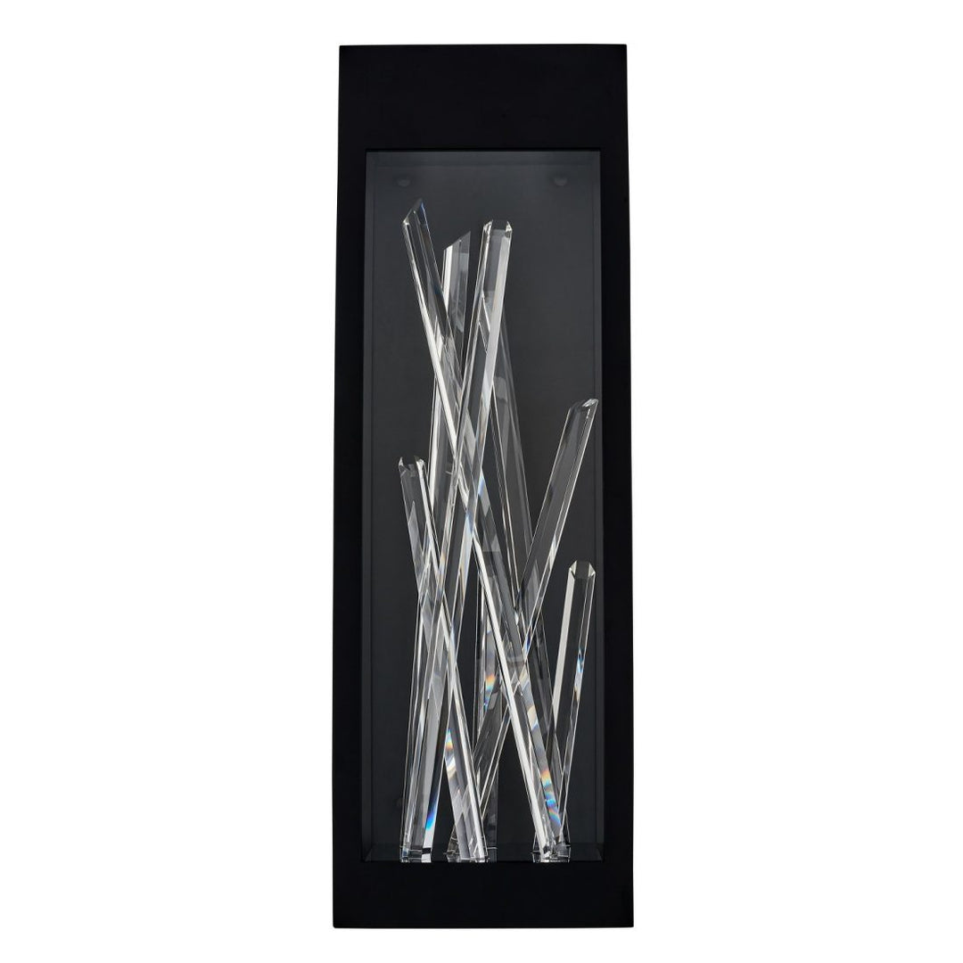 Allegri Arpione Esterno 24 in Black Fluorocarbon Outdoor Wall Sconce Outdoor Wall Lights Allegri