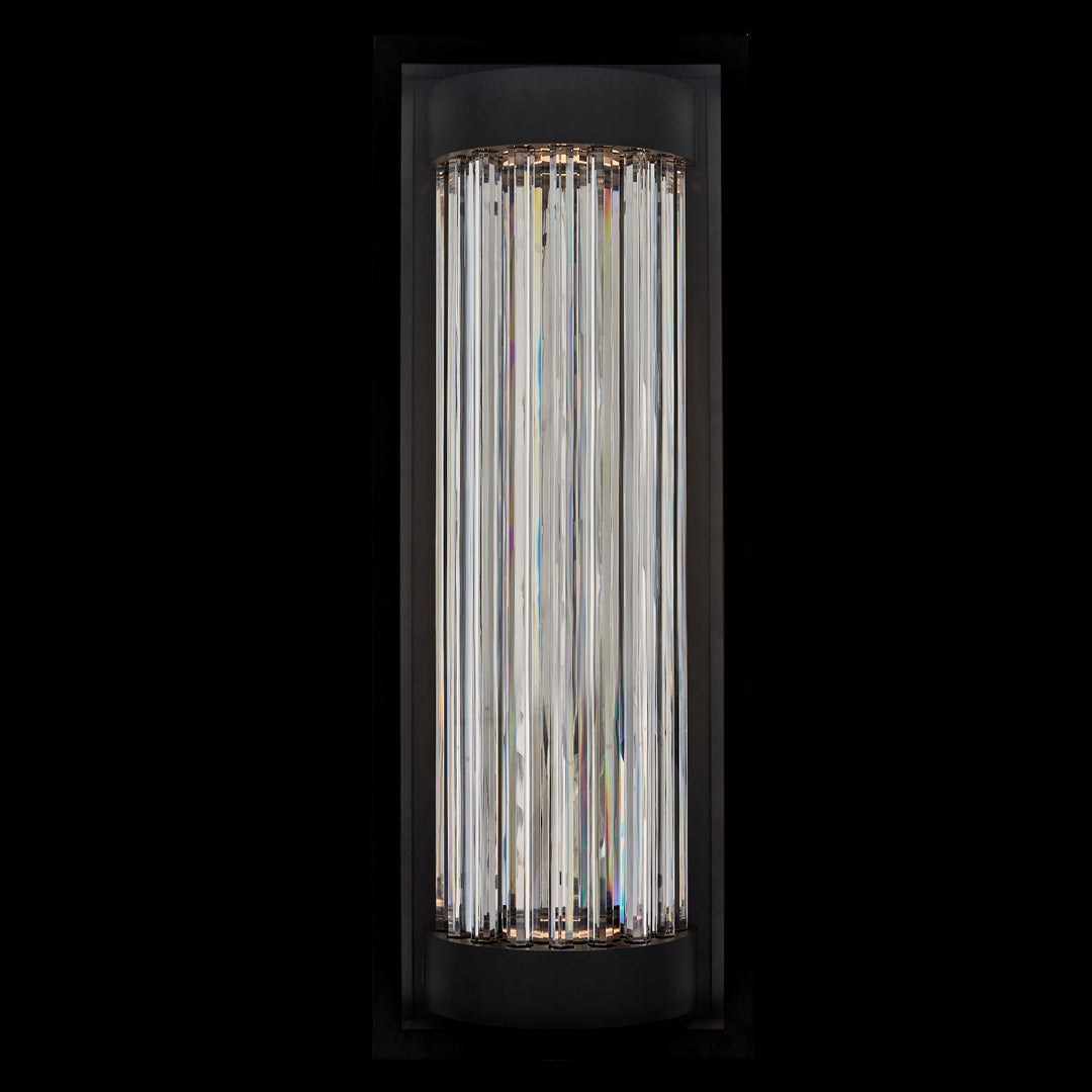 Allegri Cilindro Esterno 28 in Black Fluorocarbon Outdoor Wall Sconce Outdoor Wall Lights Allegri Matte Balck