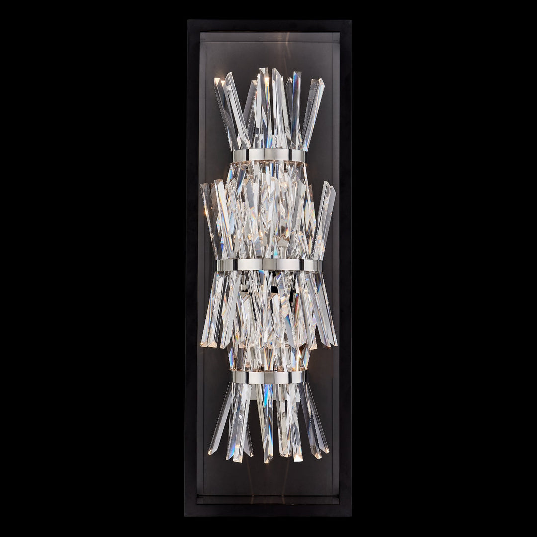 Allegri Glacier Esterno 32 in Black Fluorocarbon Outdoor Wall Sconce Outdoor Wall Lights Allegri Matte Balck
