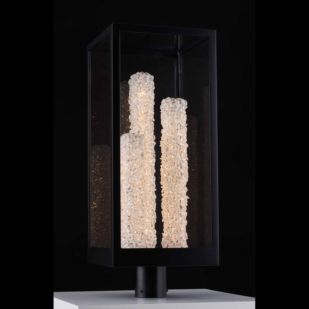 Allegri Lina Outdoor LED Post Mount Outdoor Wall Lights Allegri Matte Black