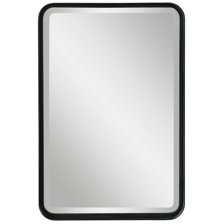 Uttermost Croften Black Vanity Mirror Mirrors Uttermost MIRROR, IRON, MDF