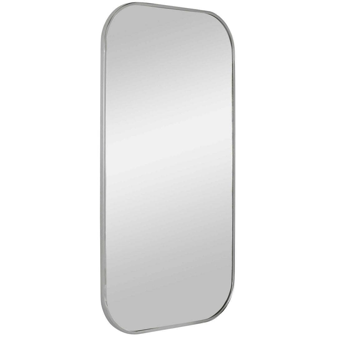 Uttermost Taft Polished Nickel Mirror Mirrors Uttermost STAINLESS STEEL, MDF, GLASS