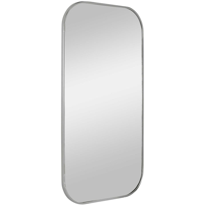 Uttermost Taft Polished Nickel Mirror Mirrors Uttermost STAINLESS STEEL, MDF, GLASS