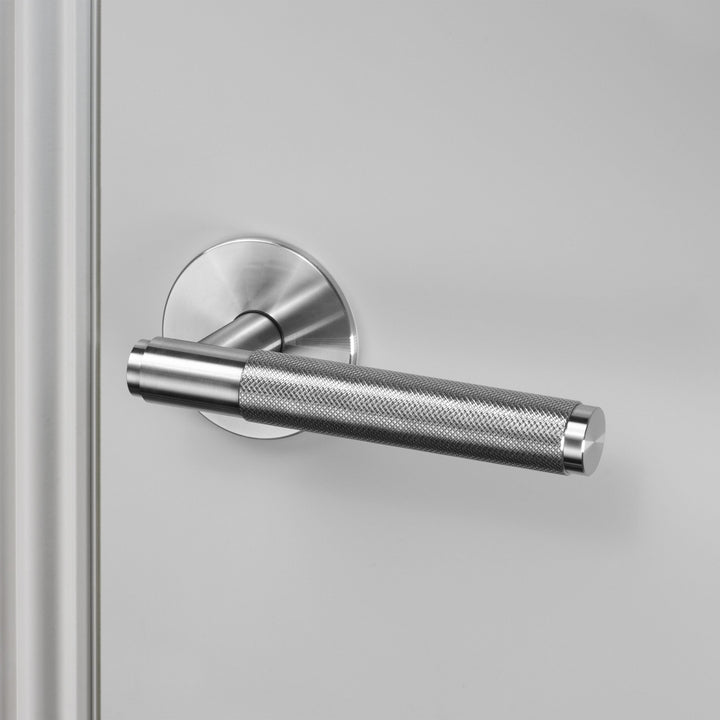 Buster + Punch Conventional Door Handle, Cross Design - PASSAGE TYPE Door Hardware Buster + Punch Steel