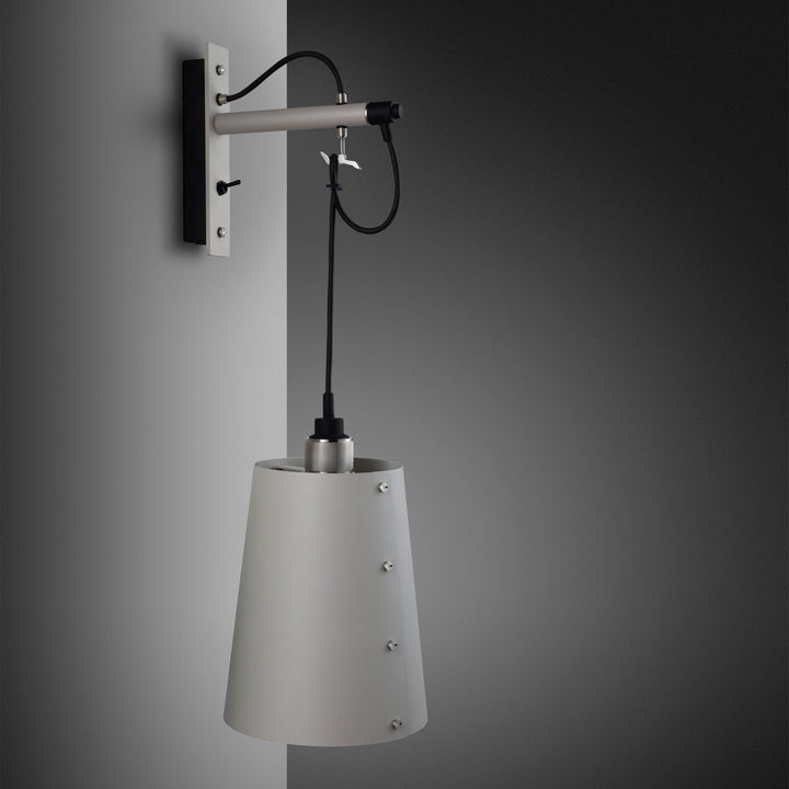 Buster + Punch Hooked Wall Sconce Wall Sconces Buster + Punch Stone/Steel & Stone Shade Large