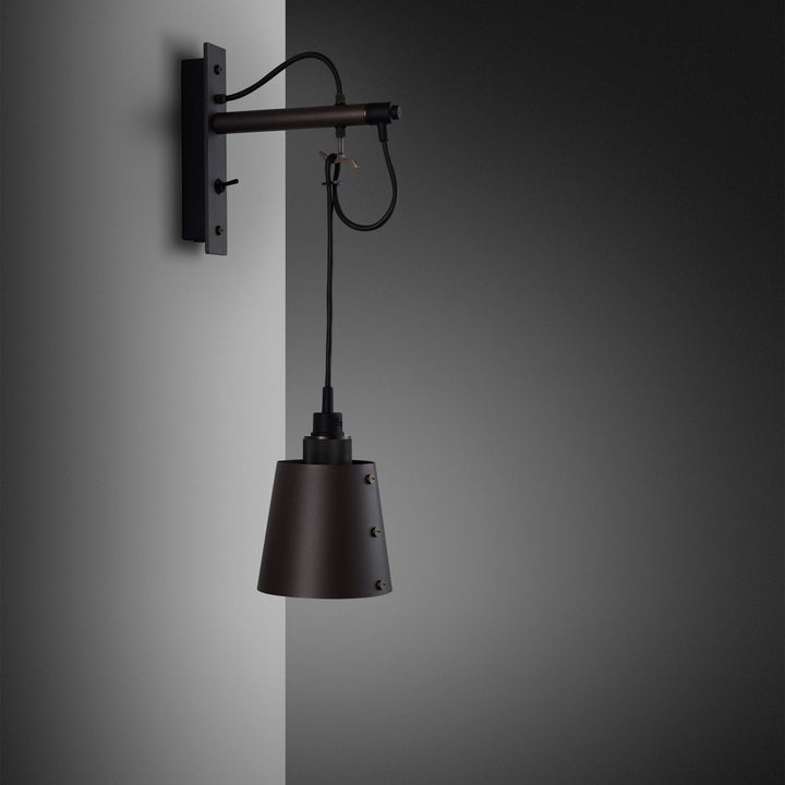 Buster + Punch Hooked Wall Sconce Wall Sconces Buster + Punch Graphite/Smoked Bronze & Graphite Shade Small