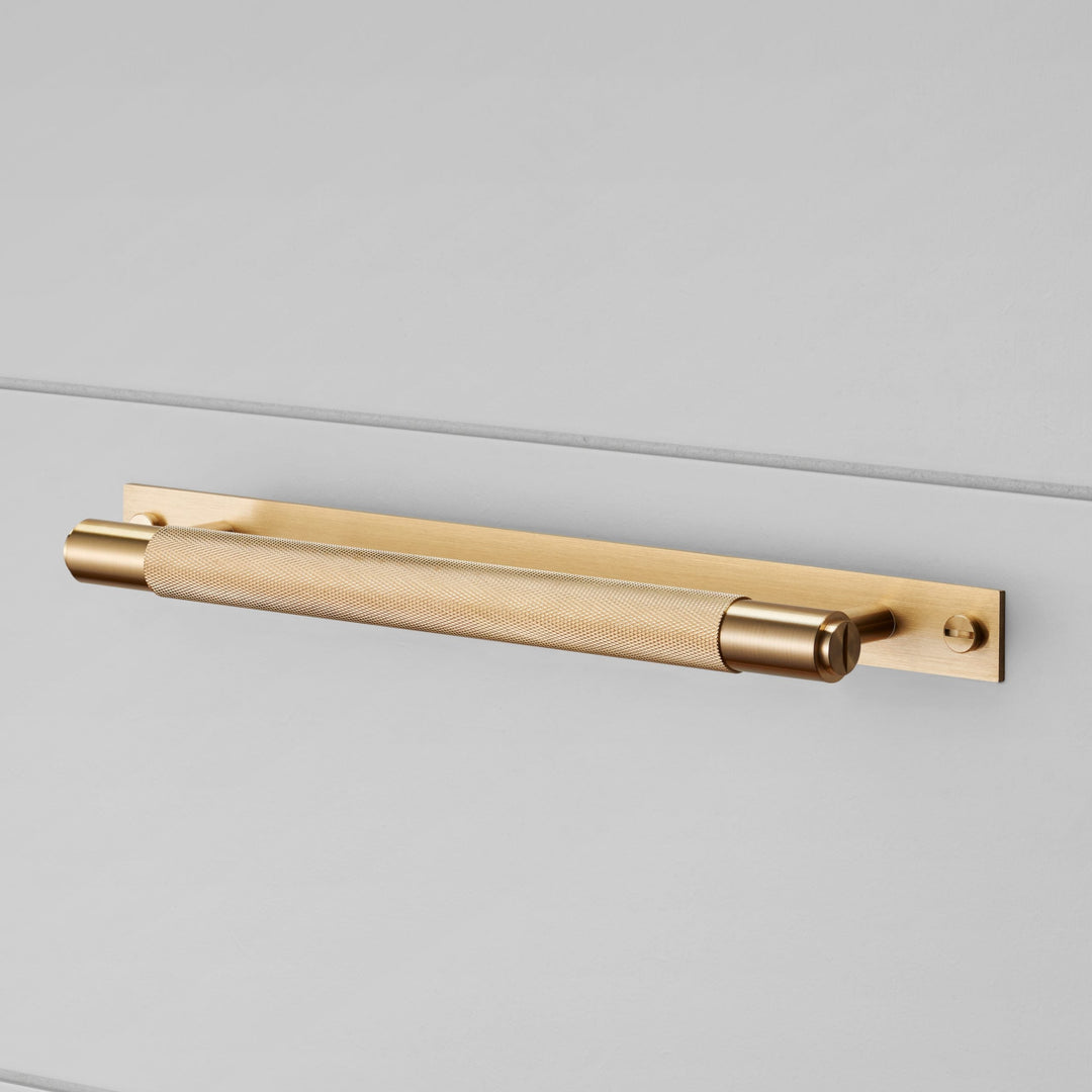 Buster + Punch PULL BAR / PLATE / CROSS Cabinet Hardware Buster + Punch Brass Small 7.87"