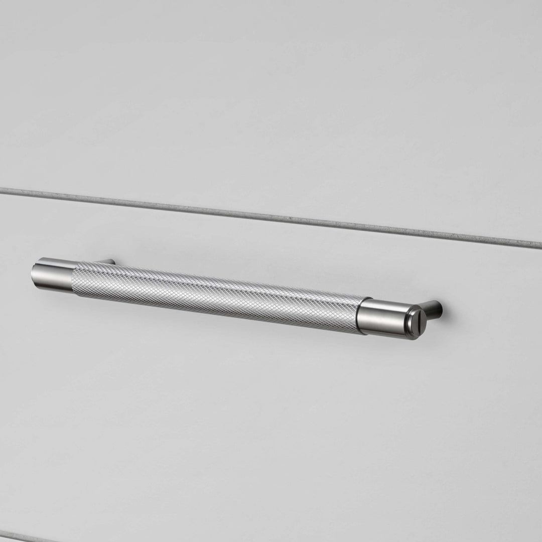 Buster + Punch Pull Bar, Cross Design Cabinet Hardware Buster + Punch Steel Small 6.3"