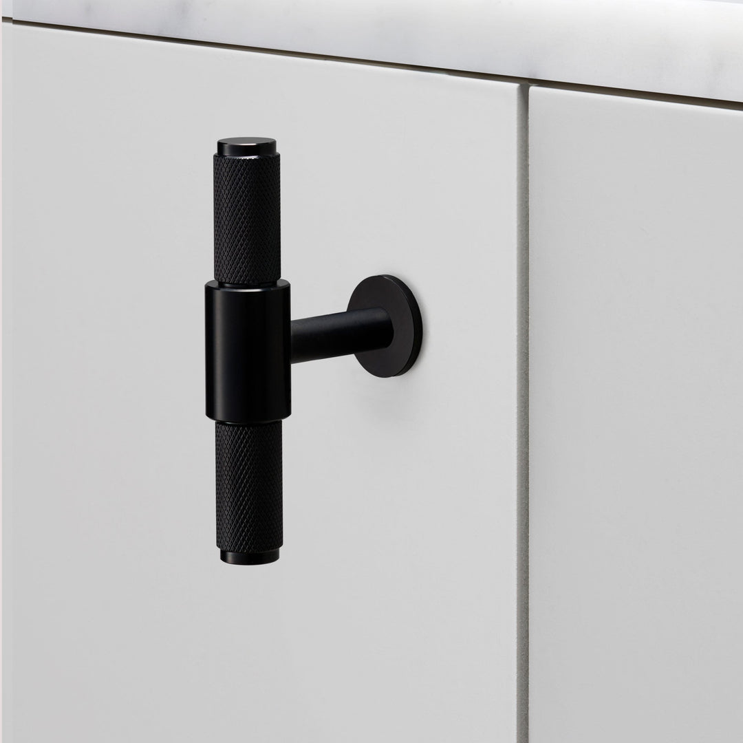 Buster + Punch T-Bar, Cross Design Cabinet Hardware Buster + Punch Balck