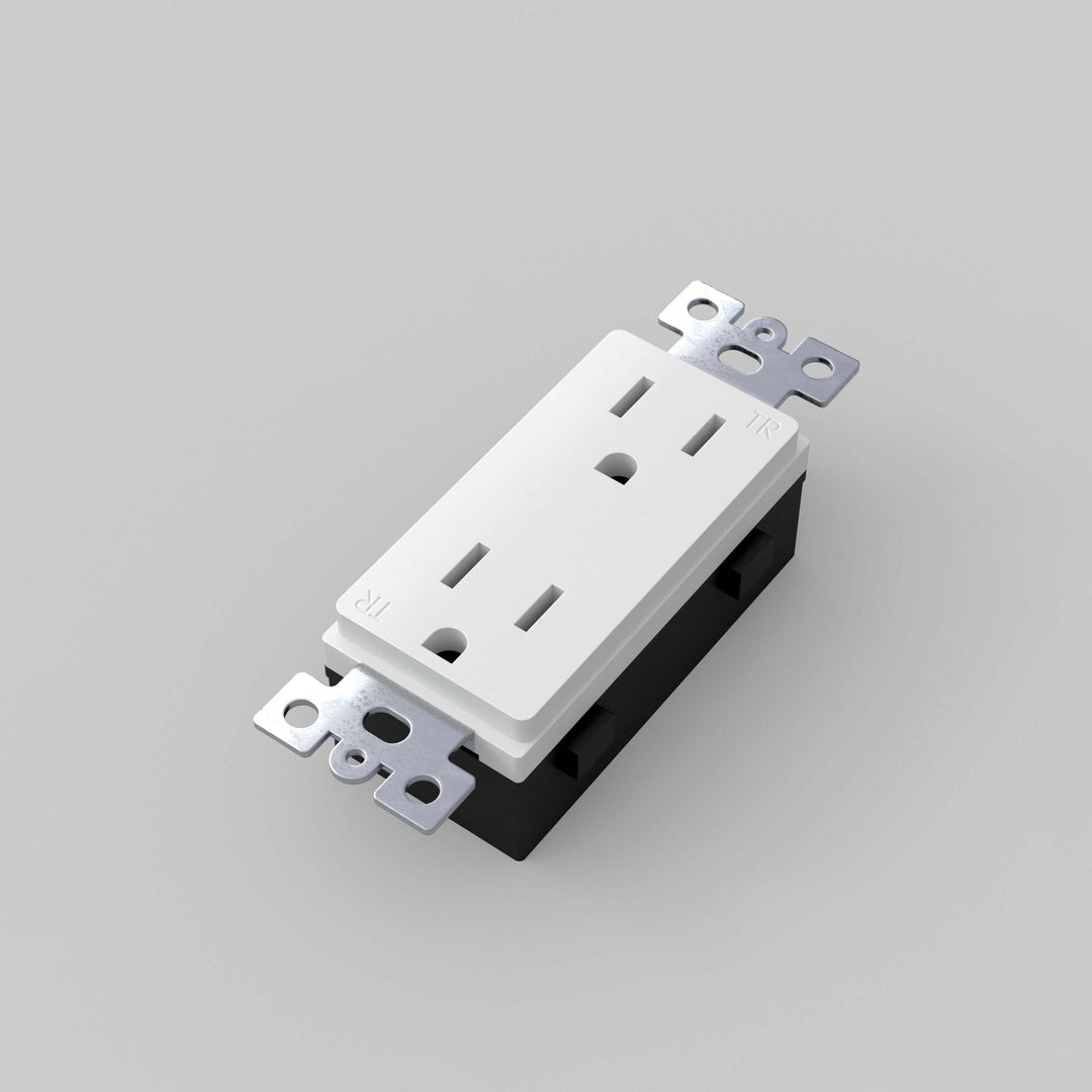Buster + Punch Duplex Outlet Module Receptacles Buster + Punch White
