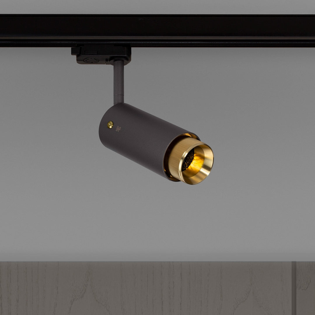 Buster + Punch Exhaust Track Ceiling Flush Mounts Buster + Punch Graphite & Brass