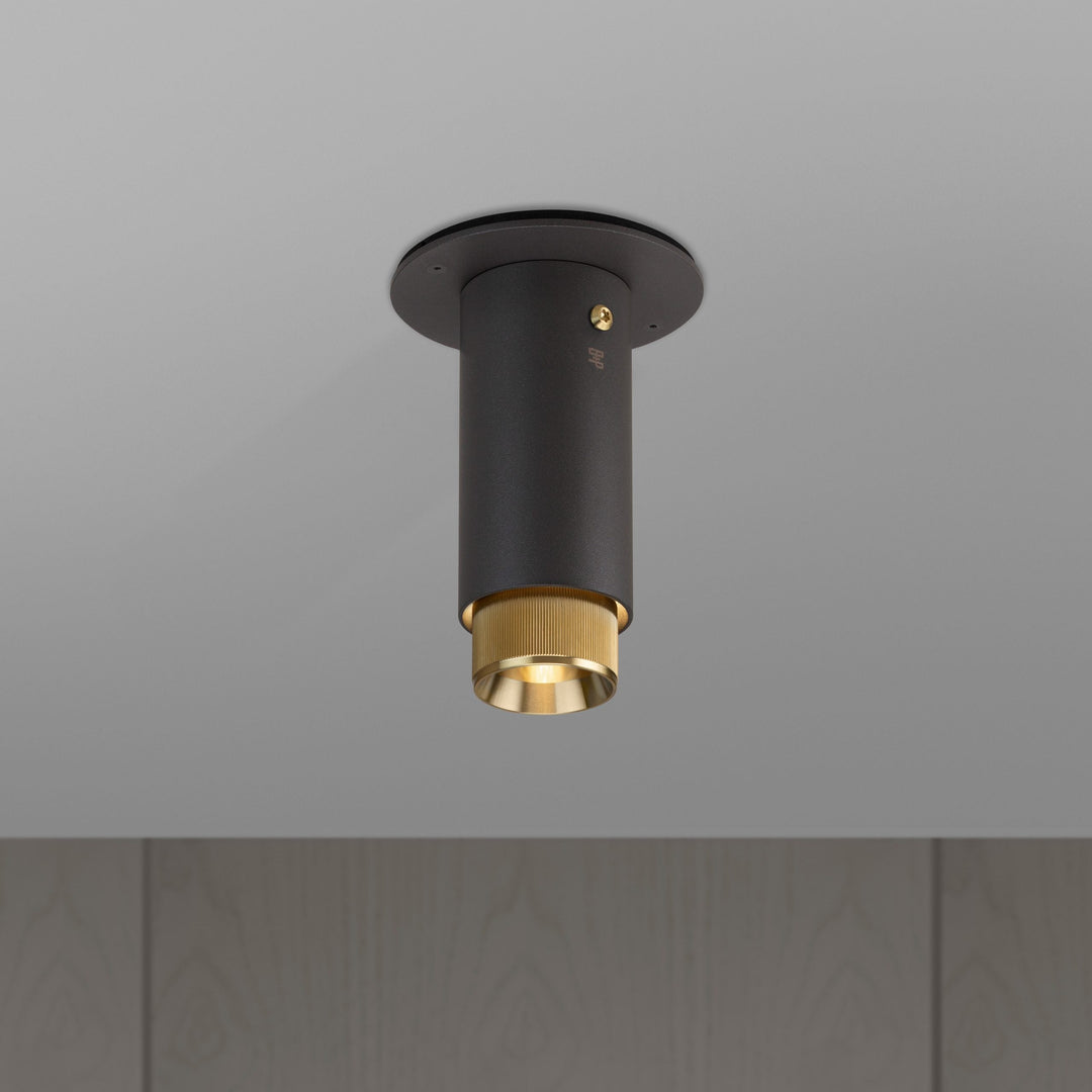 Buster + Punch Exhaust Surface | Linear Ceiling Flush Mounts Buster + Punch Graphite | Brass