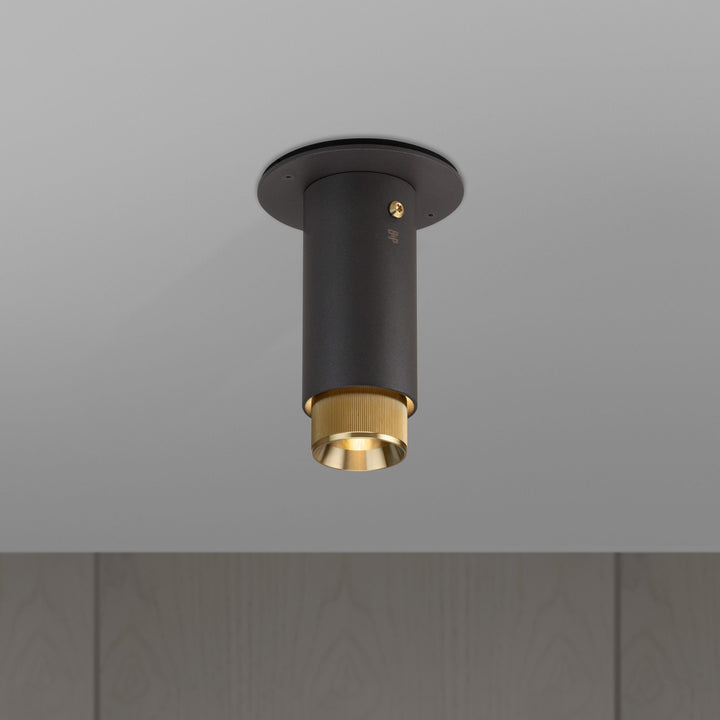 Buster + Punch Exhaust Surface | Linear Ceiling Flush Mounts Buster + Punch Graphite | Brass