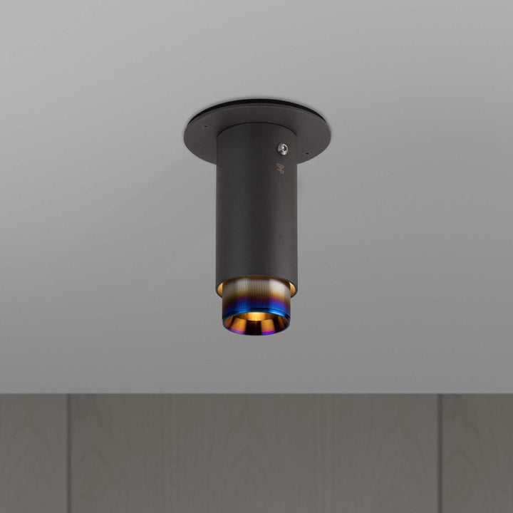 Buster + Punch Exhaust Surface | Linear Ceiling Flush Mounts Buster + Punch Graphite | Burnt Steel