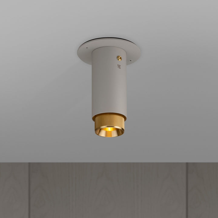 Buster + Punch Exhaust Surface | Linear Ceiling Flush Mounts Buster + Punch Stone | Brass