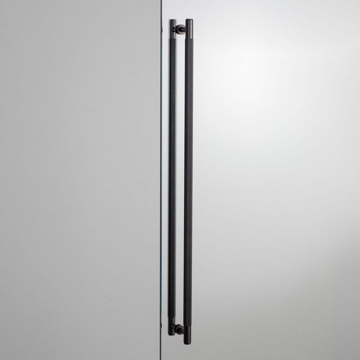 Buster + Punch 30.5 inch Double-sided Cross Knurl Closet Bar Cabinet Hardware Buster + Punch Smoked Bronze
