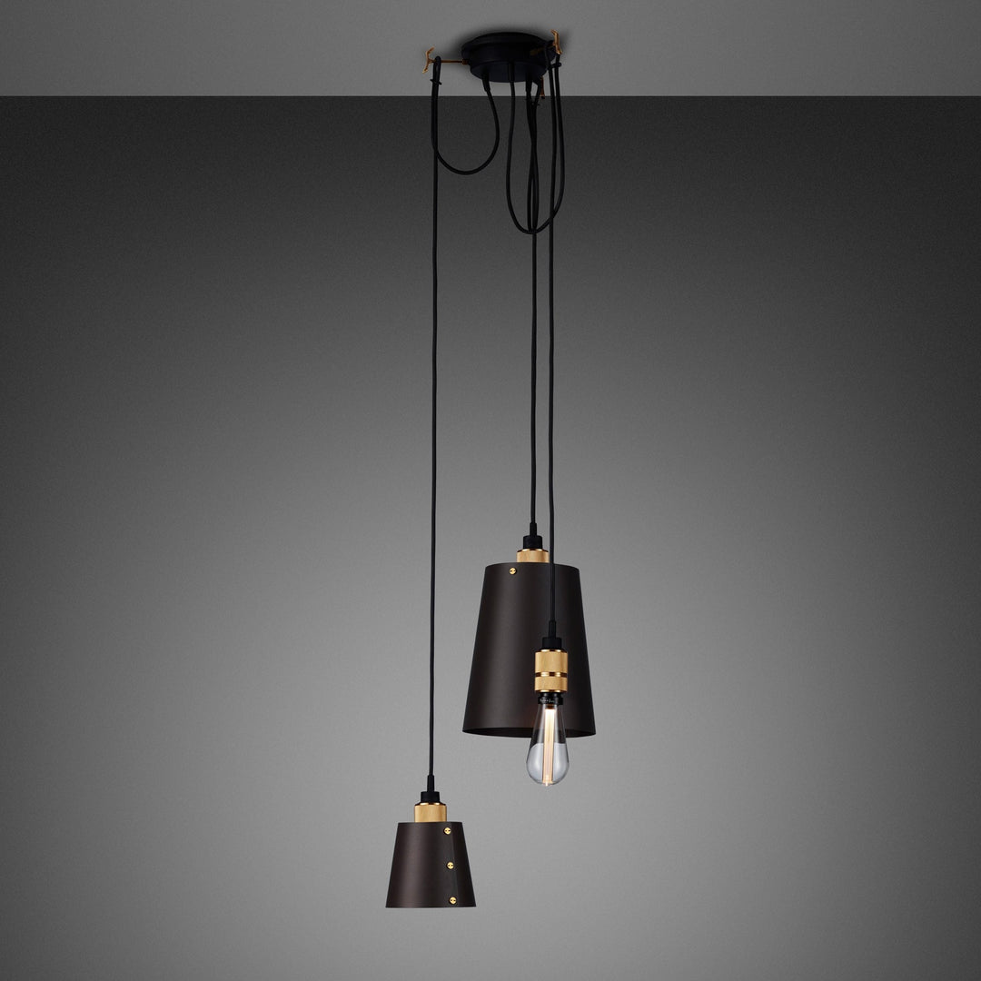 Buster + Punch Hooked 3.0 Pendant Chandeliers Buster + Punch Graphite / Brass