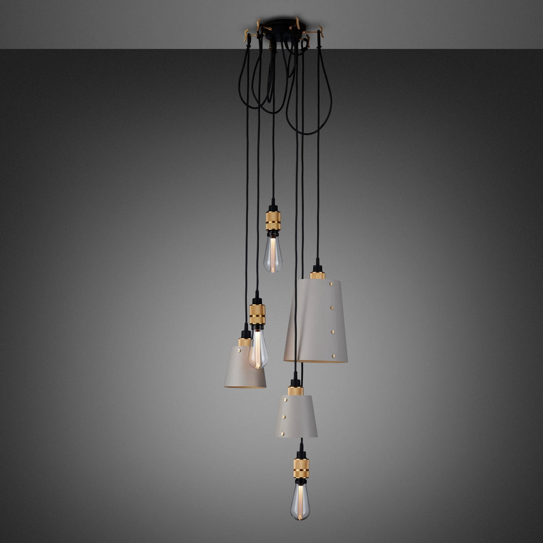 Buster + Punch Hooked 6.0 Pendant Chandeliers Buster + Punch Stone / Brass