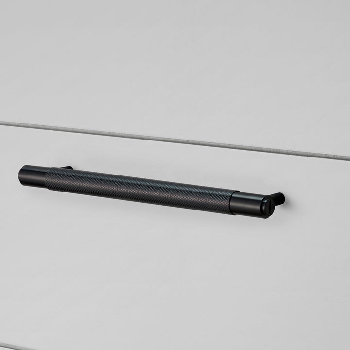Buster + Punch Pull Bar, Cross Design Cabinet Hardware Buster + Punch Black Small 6.3"