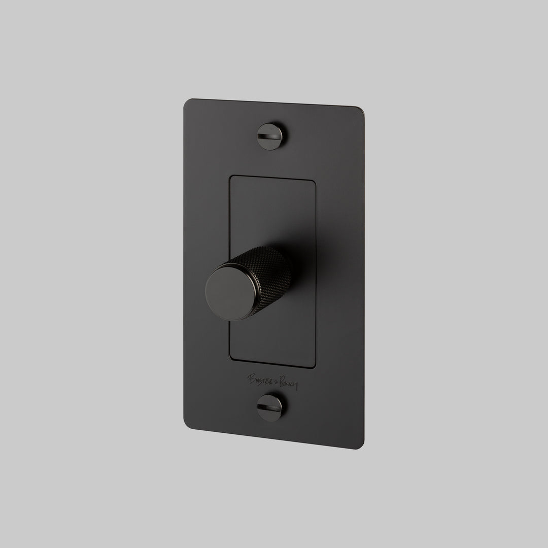 Buster + Punch 1 Gang Dimmer/ Incandescent/ Cross/ With Logo  | Polycarbonate