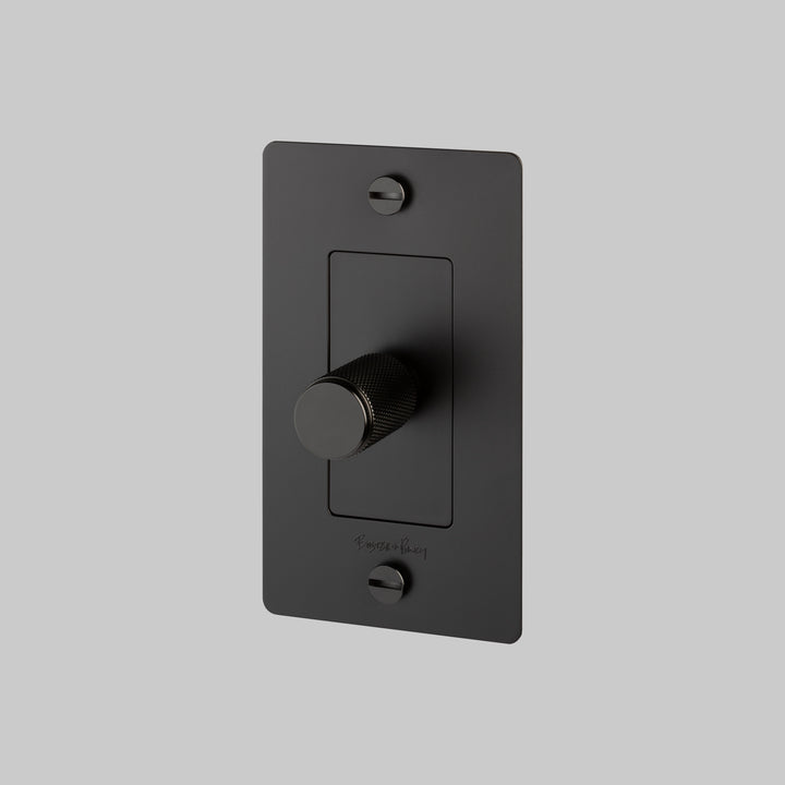 Buster + Punch 1 Gang Dimmer/ Incandescent/ Cross/ With Logo  | Polycarbonate