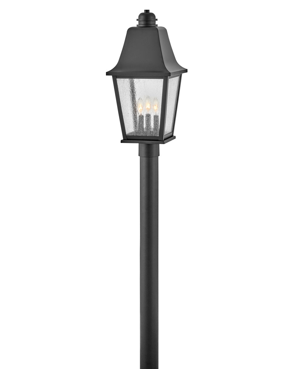 OUTDOOR KINGSTON Post Top / Pier Mount Lantern Pier & Post Mount Lights Hinkley Black 10.0x10.0x22.5