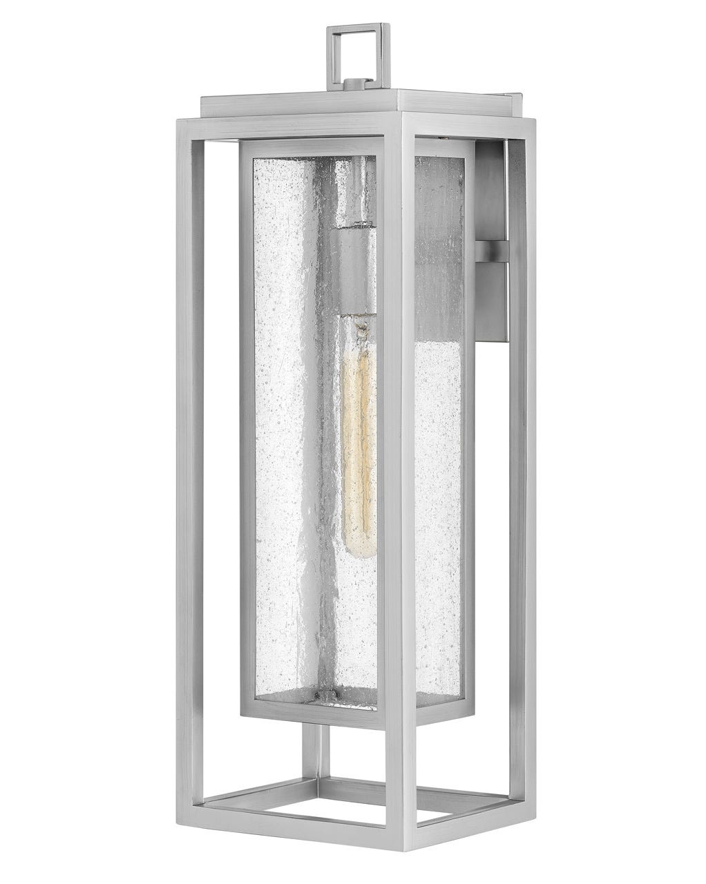 OUTDOOR REPUBLIC Wall Mount Lantern Outdoor Wall Lights Hinkley Satin Nickel 6.75x7.0x20.0