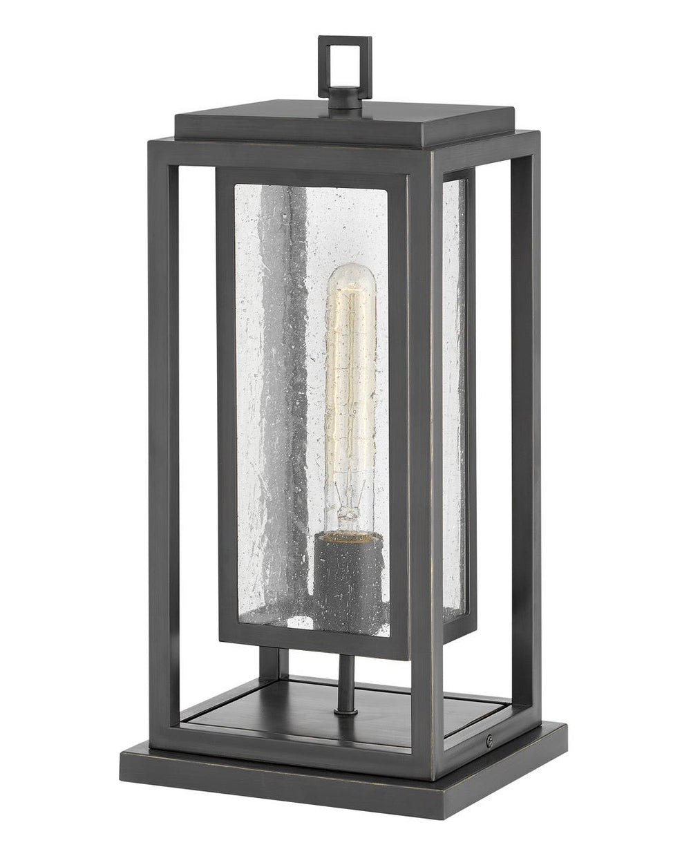 OUTDOOR REPUBLIC Pier Mount Lantern Pier & Post Mount Lights Hinkley Oil Rubbed Bronze 6.0x7.0x16.5