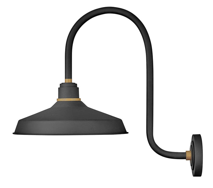 FOUNDRY CLASSIC-Large Tall Gooseneck Barn Light Outdoor Wall Lights Hinkley Textured Black