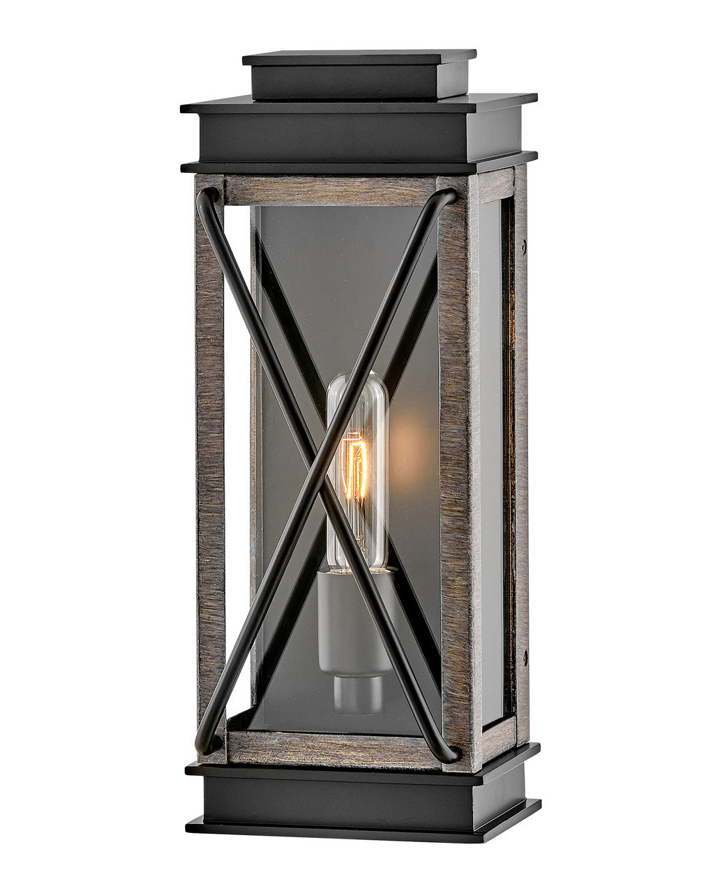 OUTDOOR MONTECITO Wall Mount Lantern Outdoor Wall Lights Hinkley Black 5.25x6.0x15.0