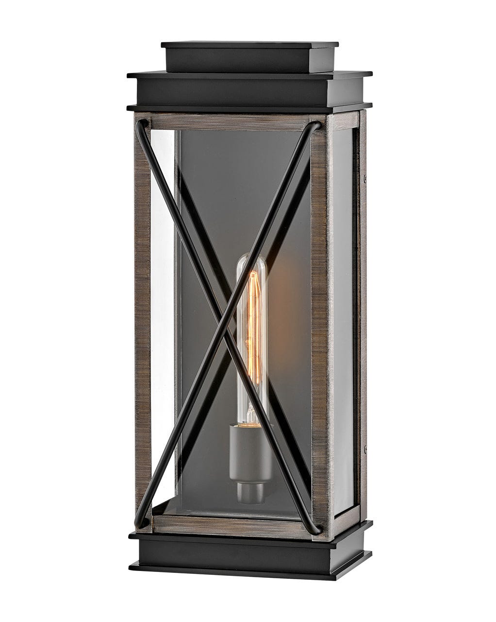 OUTDOOR MONTECITO Wall Mount Lantern Outdoor Wall Lights Hinkley Black 6.5x7.5x18.75