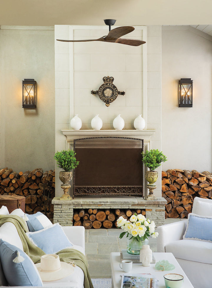 OUTDOOR MONTECITO Pier Mount Lantern Outdoor Wall Lights Hinkley