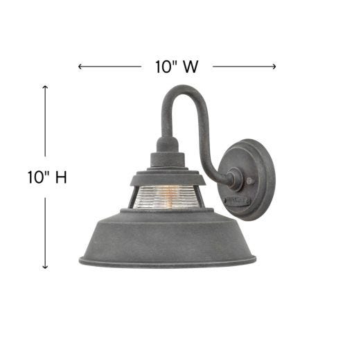TROYER-Medium Wall Mount Lantern Outdoor Wall Lights Hinkley