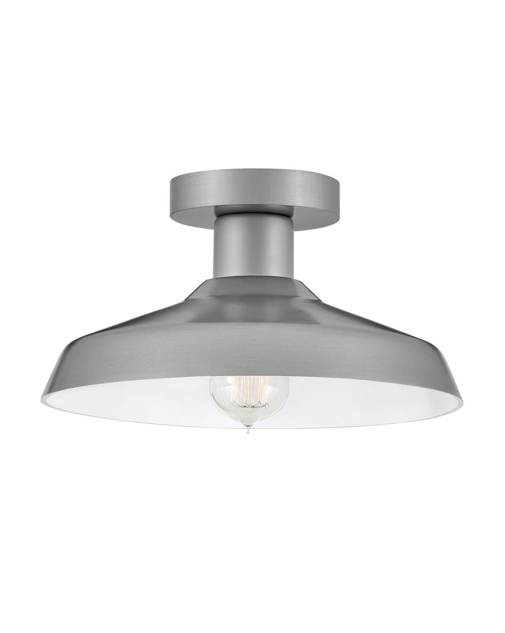OUTDOOR FORGE Flush Mount Outdoor Wall Lights Hinkley Antique Brushed Aluminum 12.0x12.0x6.5