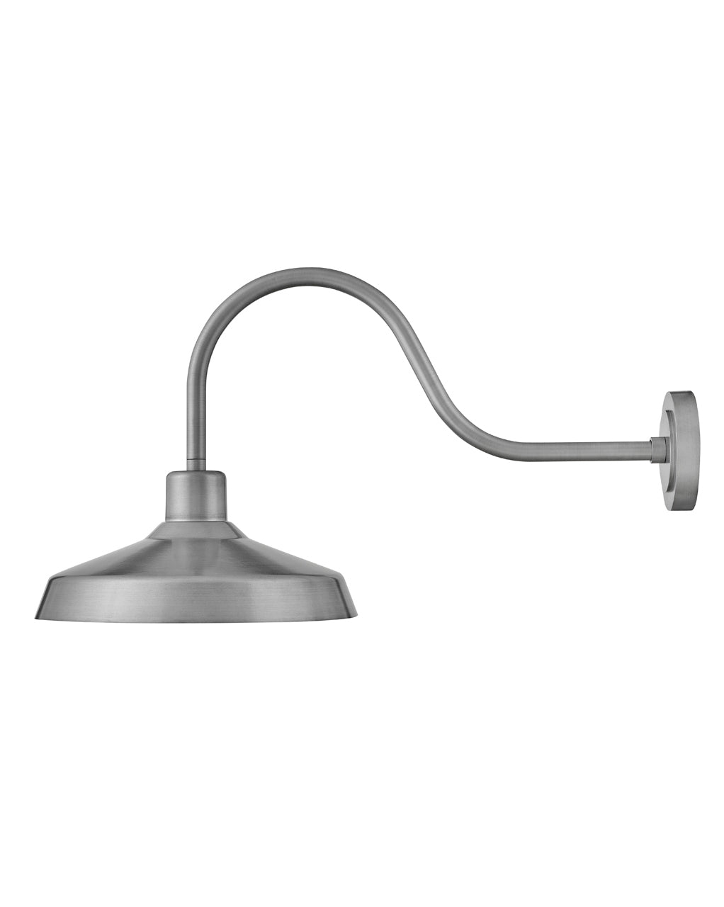 OUTDOOR FORGE Wall Mount Lantern Outdoor Wall Lights Hinkley Antique Brushed Aluminum 32.5x16.0x17.5