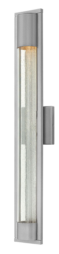 OUTDOOR MIST Wall Mount Lantern Outdoor Wall Lights Hinkley Titanium 4.0x4.75x28.5