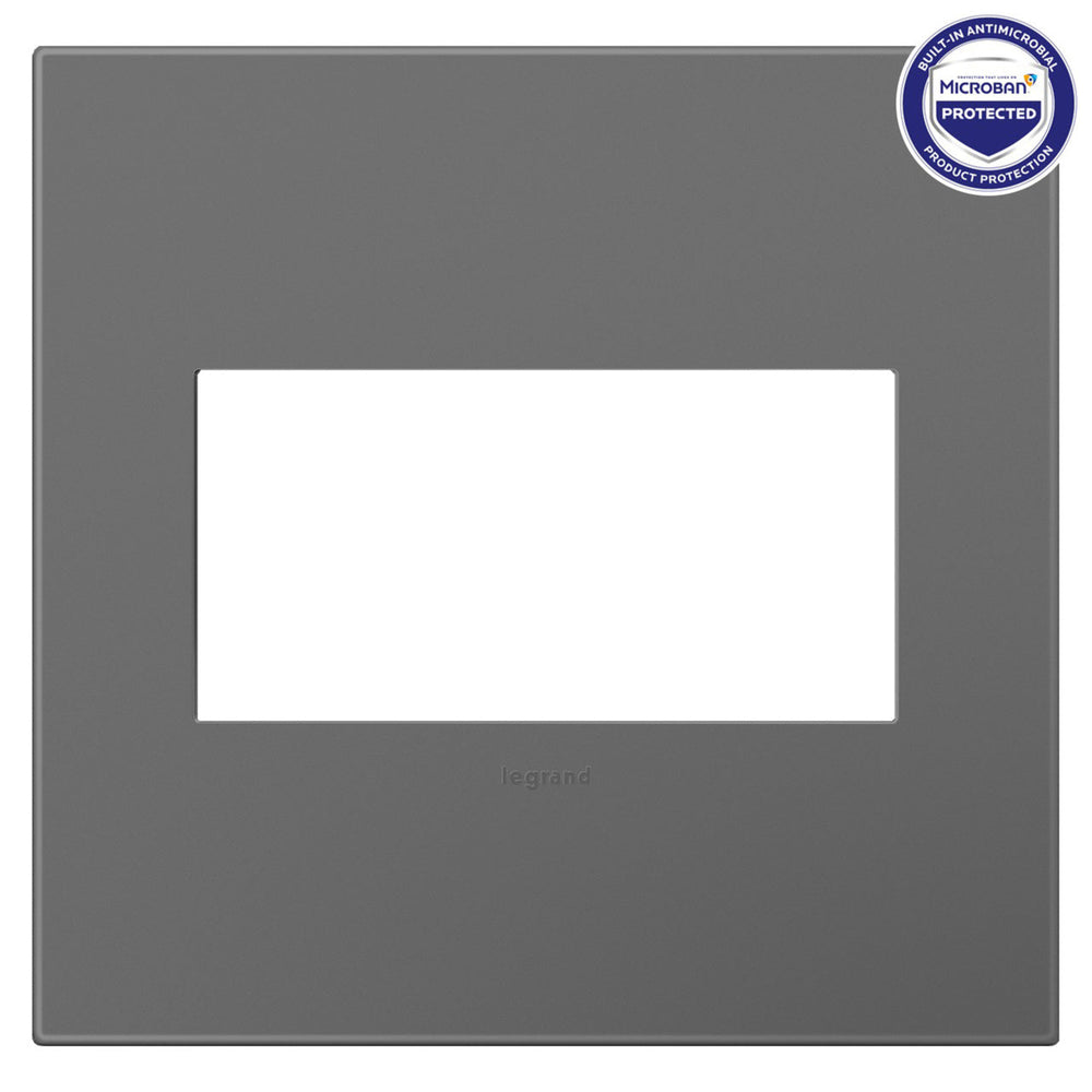 Legrand adorne Magnesium Screwless Wall Plate with Microban®