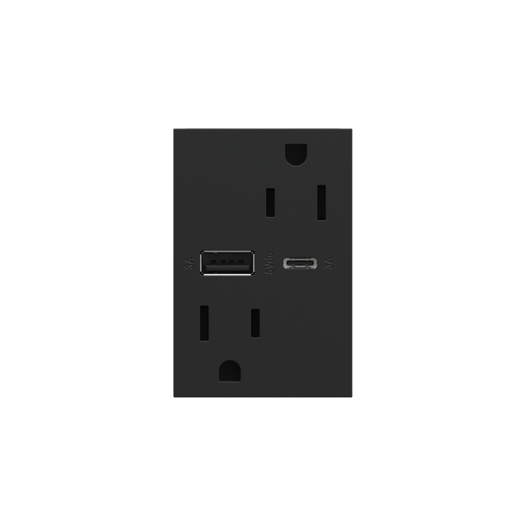 Legrand adorne 15A Tamper-Resistant Ultra-Fast USB Type-A/C Outlet Receptacles Legrand Graphite
