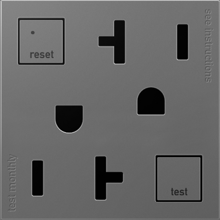 Legrand adorne® Tamper-Resistant Duplex Self-Test GFCI Receptacles