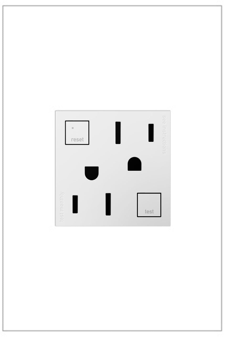 Legrand adorne® Tamper-Resistant Duplex Self-Test GFCI Receptacles