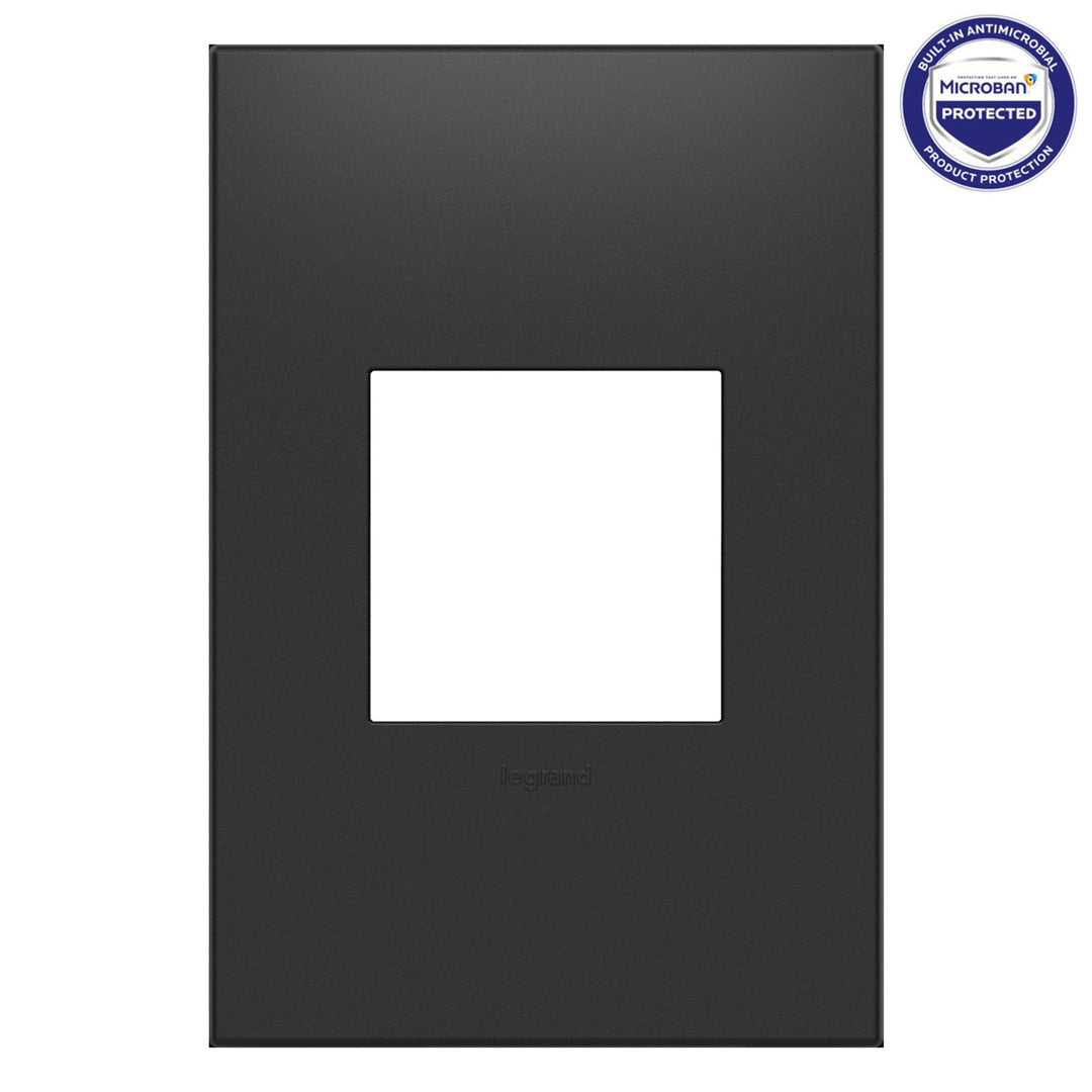 Legrande adorne® Graphite Screwless Wall Plate with Microban®