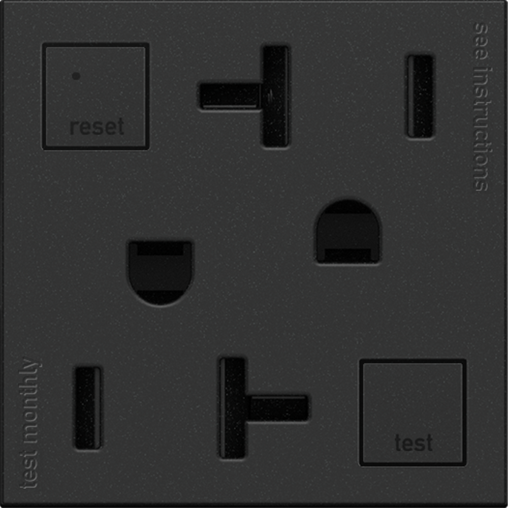 Legrand adorne® Tamper-Resistant Duplex Self-Test GFCI Receptacles