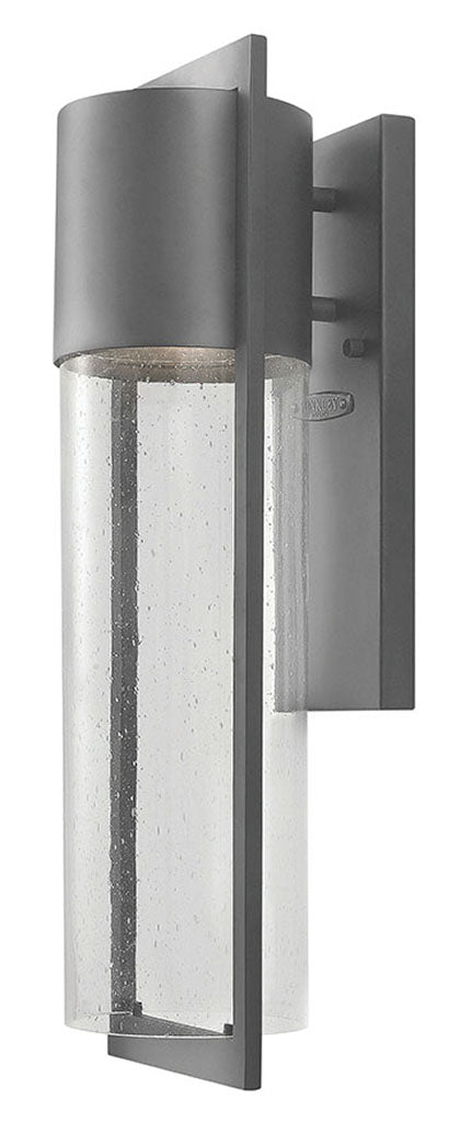 OUTDOOR SHELTER Wall Mount Lantern Outdoor Wall Lights Hinkley Hematite 6.5x6.25x20.5