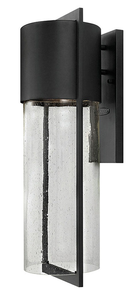 OUTDOOR SHELTER Wall Mount Lantern Outdoor Wall Lights Hinkley Black 8.5x8.25x23.25