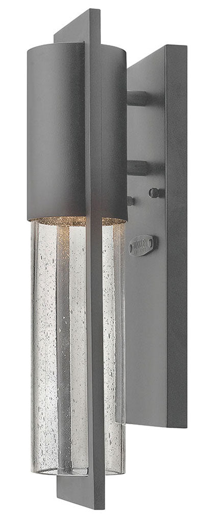OUTDOOR SHELTER Wall Mount Lantern Outdoor Wall Lights Hinkley Hematite 4.75x4.5x15.5
