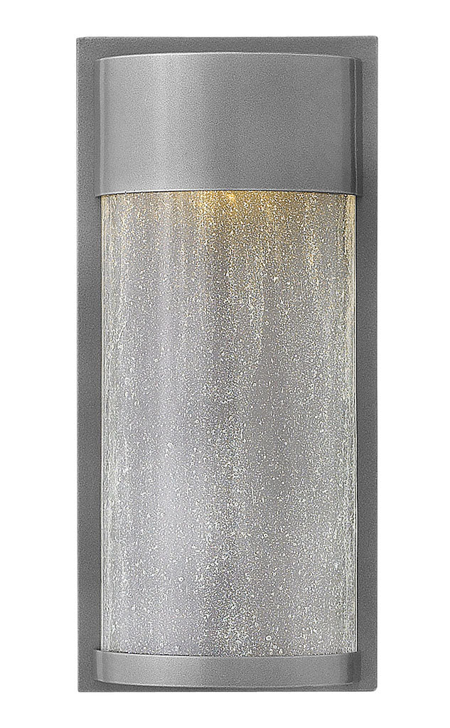 OUTDOOR SHELTER Wall Mount Lantern Outdoor Wall Lights Hinkley Hematite 3.75x6.0x13.0