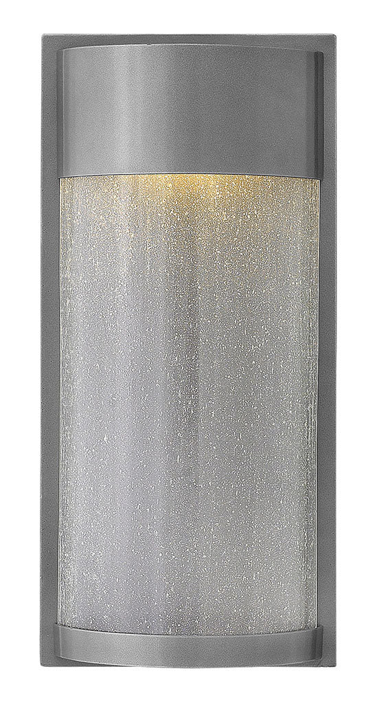 OUTDOOR SHELTER Wall Mount Lantern Outdoor Wall Lights Hinkley Hematite 4.0x8.5x18.0