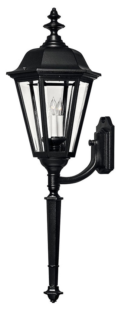 OUTDOOR MANOR HOUSE Wall Mount Lantern Outdoor Wall Lights Hinkley Black 14.5x13.75x41.0